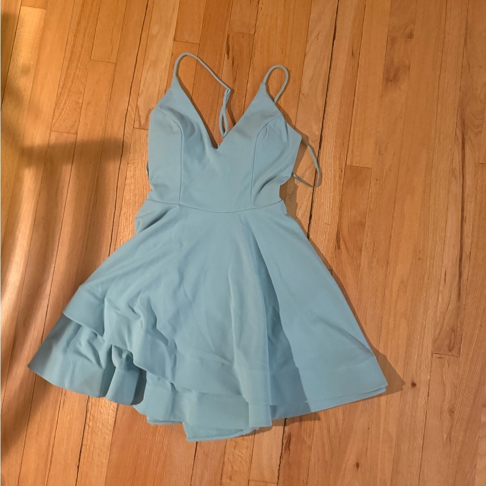 Windsor Teal Flowy Party Dress